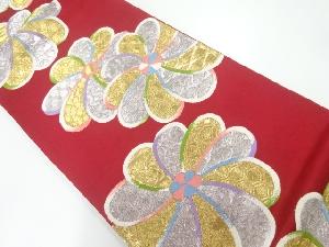 捻花模様織出し袋帯